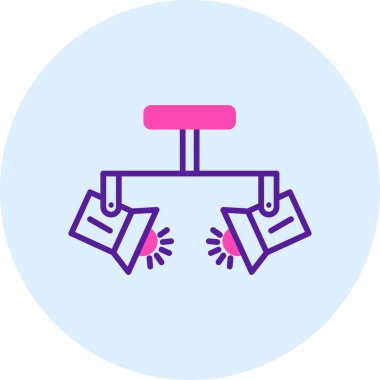 Spotlight simgesi, web basit illüstrasyon