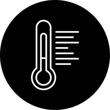 Sıcaklık web simgesi resimleme tasarımı