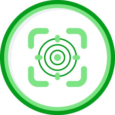 Hedef. Web simgesi basit illüstrasyon