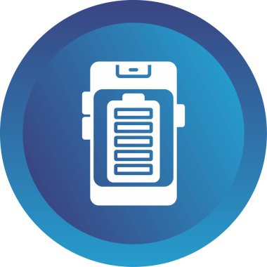 Tam mobil pil vektör çizimi