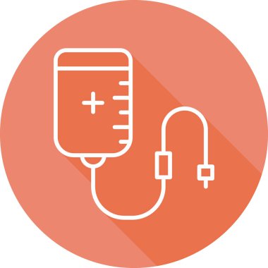 Kan Transfüzyon Ağı simgesi, vektör illüstrasyonu