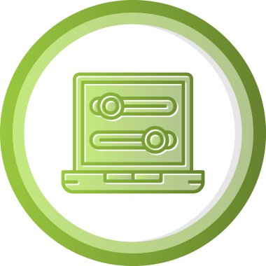 Simgeleri aç / kapat, vektör illüstrasyonu basit tasarım