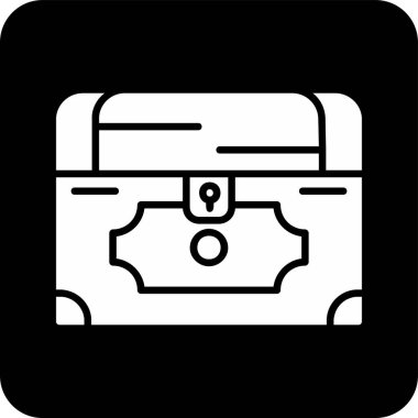 Göğüs simgesi, vektör illüstrasyonu basit tasarım