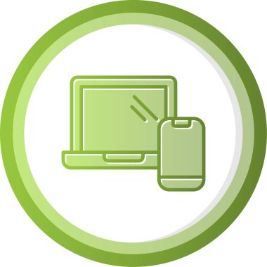 Tepkili web tasarım simgesi, vektör illüstrasyonu basit tasarım