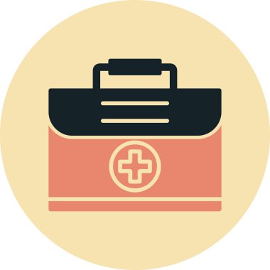 Tıbbi durum web simgesi, vektör illüstrasyonu 