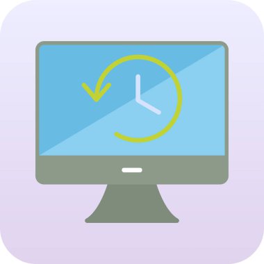 Tarih web simgesi. Basit resimleme