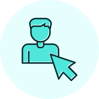 Seçili web simgesi vektör illüstrasyonu