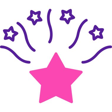 Yıldız web simge vektör çizim 