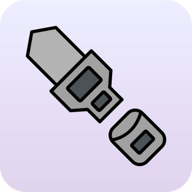 Özdenetim web simgesi, vektör illüstrasyonu