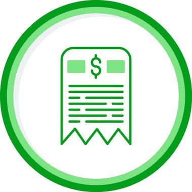 fatura simgesi vektör illüstrasyonu