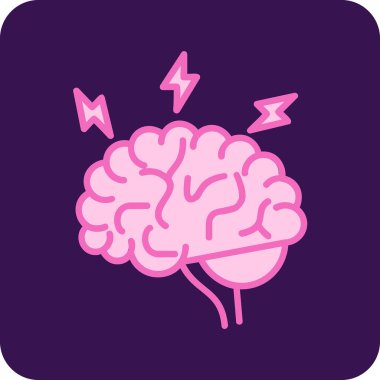 Beyin fırtınası web simgesi, vektör illüstrasyonu 