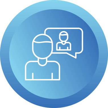 öz farkındalık simgesi, vektör illüstrasyonu basit tasarım