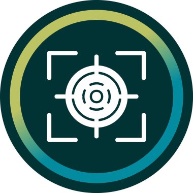 Hedef. Web simgesi basit illüstrasyon