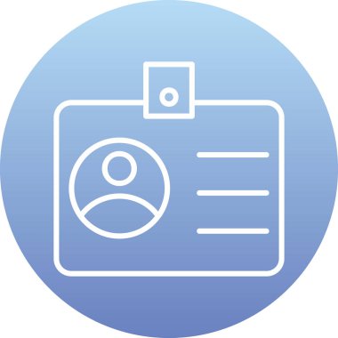 sürücü belgesi simgesi, vektör illüstrasyonu basit tasarım