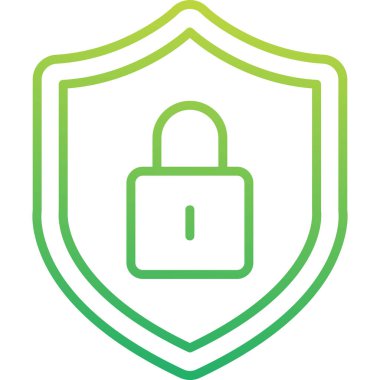 Güvenli simgenin vektör illüstrasyonu 