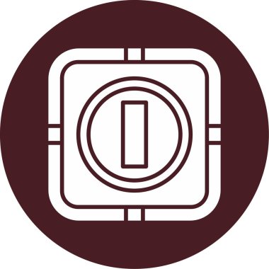 güç düğmesi vektör illüstrasyonu 