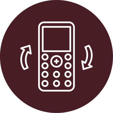 mobil aktarım simgesi, vektör illüstrasyonu  