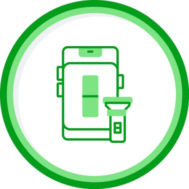 el feneri. Web simgesi basit illüstrasyon