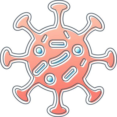 Virüs ikonu vektör illüstrasyonu 