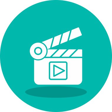 El çırpma tahtası web simgesi basit illüstrasyon 