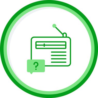 radyo simgesi vektör illüstrasyonu 