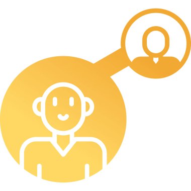 Topluluk Yöneticisi Web simgesi vektör illüstrasyonu