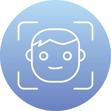 avatar erkek kullanıcı simgesi, yüz kimliği 