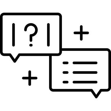 Quiz web simgesi vektör illüstrasyonu