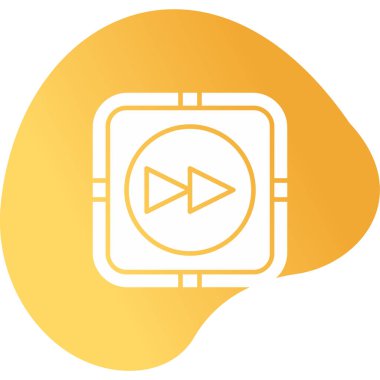 Hızlı ileri kutsal kişilerin resmi, vektör çizim                         