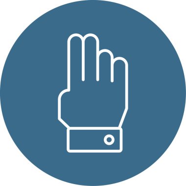 parmak simgesi vektör illüstrasyonu