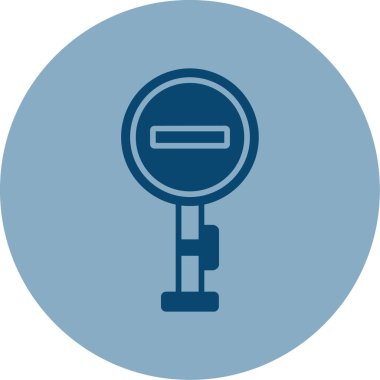 Yol işaretleri simgesinin vektör illüstrasyonu 