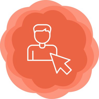 Seçili web simgesi vektör illüstrasyonu