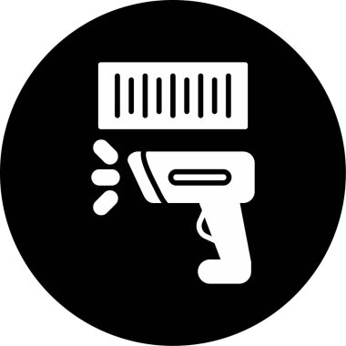 Barkod Tarayıcı simgesi, vektör illüstrasyonu