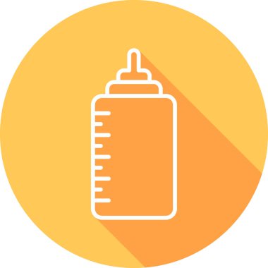 bebek şişe simgesi, vektör illüstrasyonu