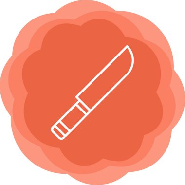 Bıçak. Web simgesi basit illüstrasyon 