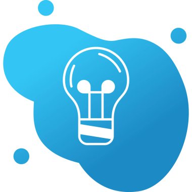 ampul simgesi, vektör illüstrasyonu