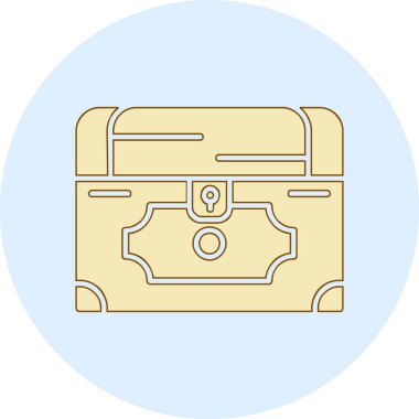 Göğüs simgesi, vektör illüstrasyonu basit tasarım