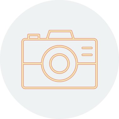 kamera simgesi vektör illüstrasyonu 