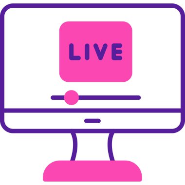 Yaşa. Web simgesi basit bir illüstrasyon. Ben...