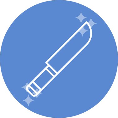 Bıçak. Web simgesi basit illüstrasyon 