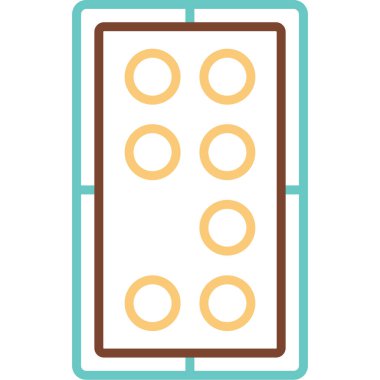 Düğme simgesi ögesinin vektör illüstrasyonu 