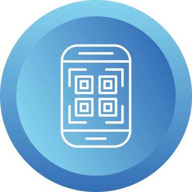 Cep Telefonu Web simgesi vektör illüstrasyonu