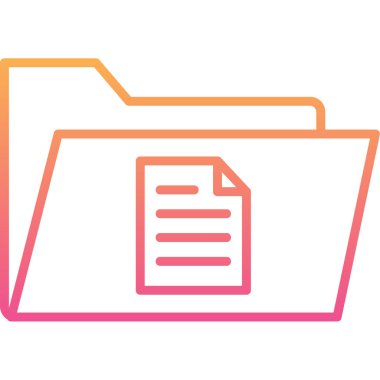 dosya dizini vektör illüstrasyonu