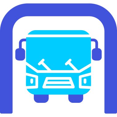 bus Underground renkli vektör simgesi