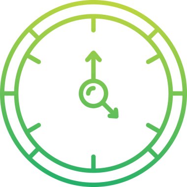 Saat simgesi, vektör illüstrasyonu basit tasarım