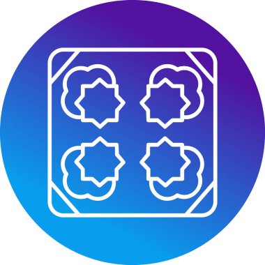 Döşeme. Web simgesi basit illüstrasyon