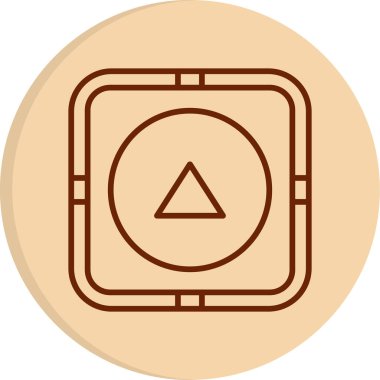 ok yukarı simgesi, ağ basit illüstrasyon