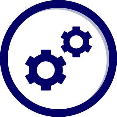 Vitesli ayar simgesi, vektör illüstrasyonu basit tasarım