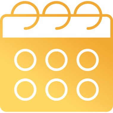 Takvim simgesi, vektör illüstrasyonu basit tasarım