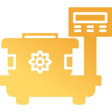 Web vektör simgesi tartılıyor. resimleme 